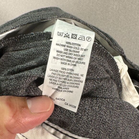 French Connection Summit Trouser‎ Womens 34 Black Melage Gray Straight Spiderman - Picture 5 of 14